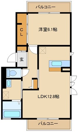 クレセリア３の物件間取画像